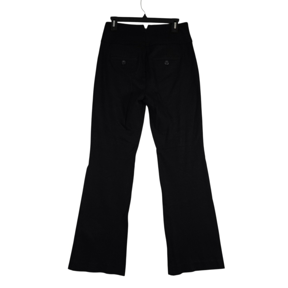 CAbi Black Pants Womens 6 Stretch Knit Boot Cut High Rise Back Zip Closure